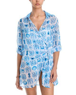 Wrap Shirt Swim Cover-Up - Exclusive by AQUA