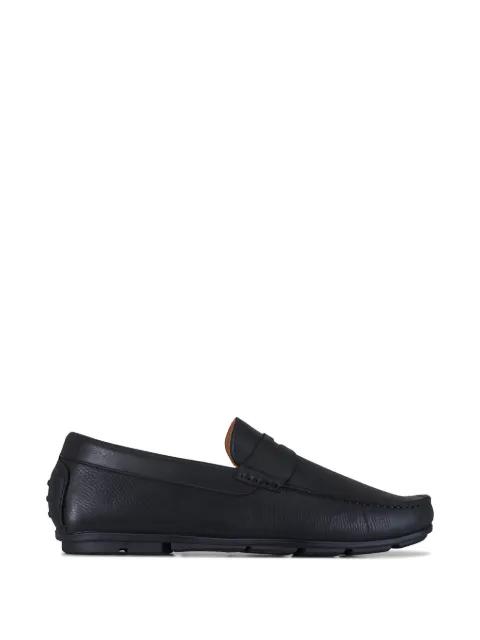 Enzo grained-leather loafers by AQUATALIA