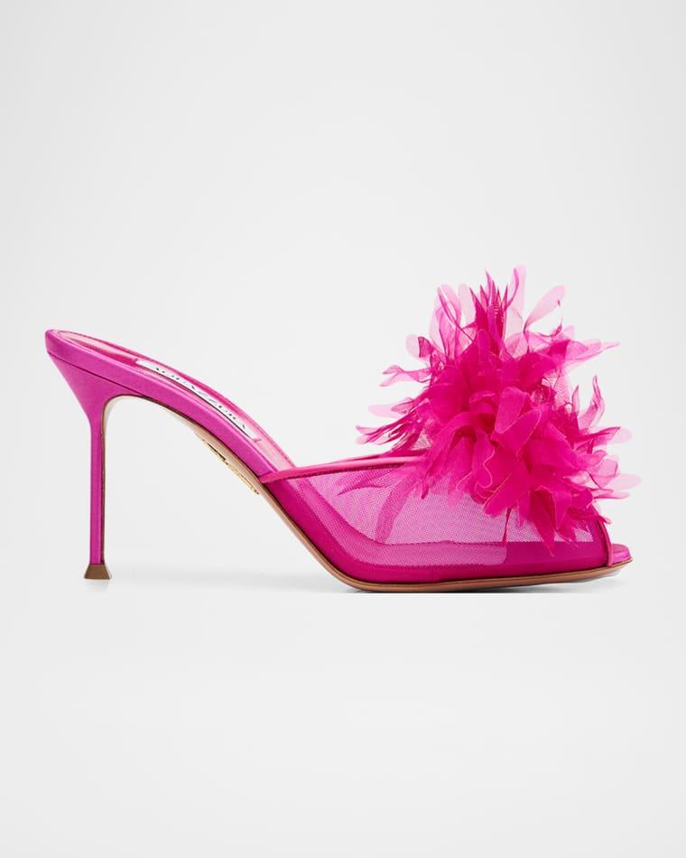 85mm Poeme Mule Pumps by AQUAZZURA