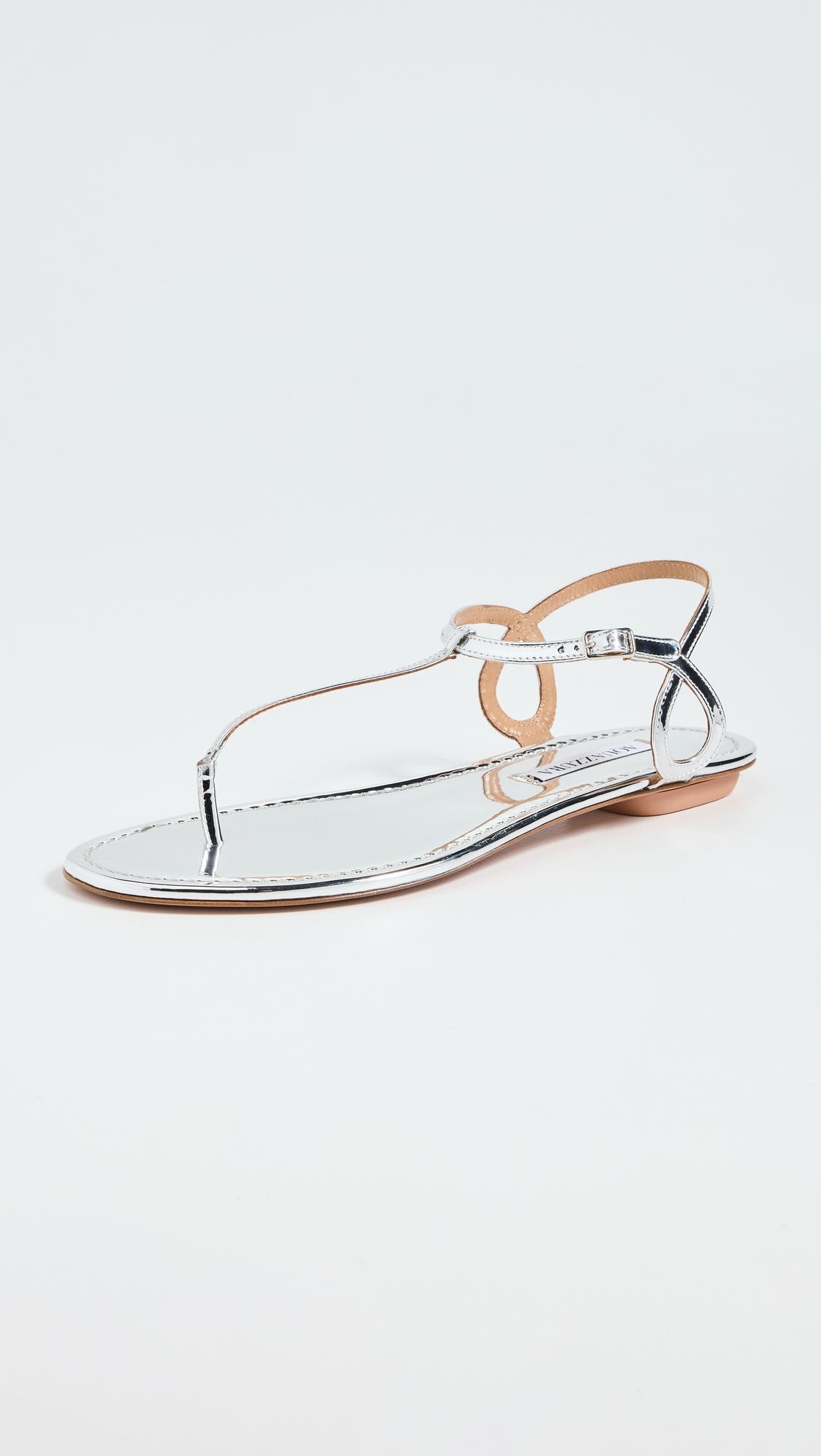 Almost Bare Sandal Flats by AQUAZZURA