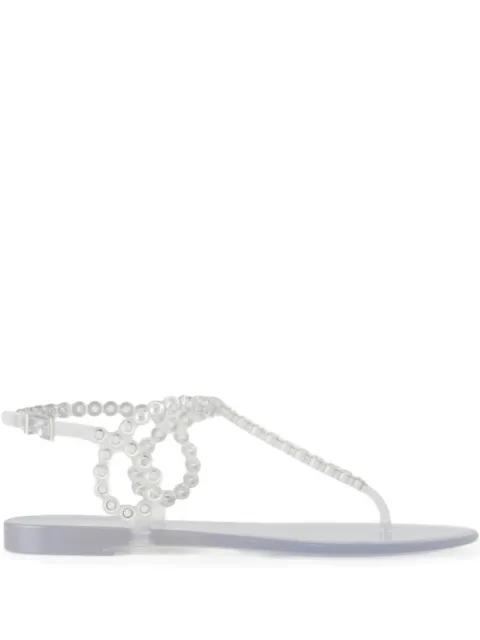 Almost Bare buckle-strap flip flops by AQUAZZURA Almost Bare buckle-strap flip flops by AQUAZZURA