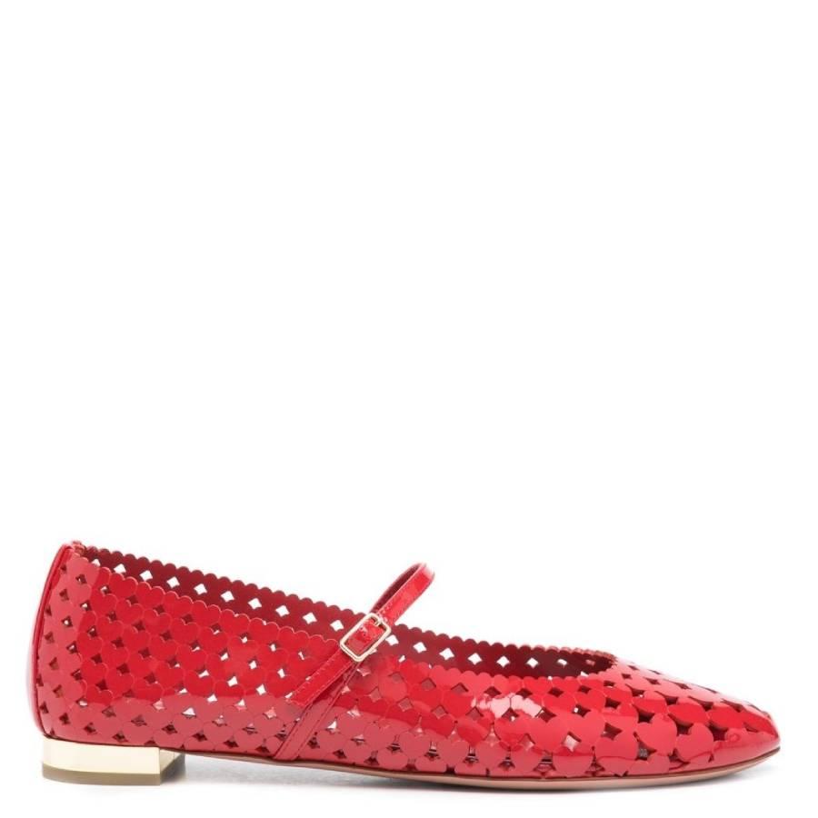 Aquazzura Amourose Patent Ballet Flats by AQUAZZURA