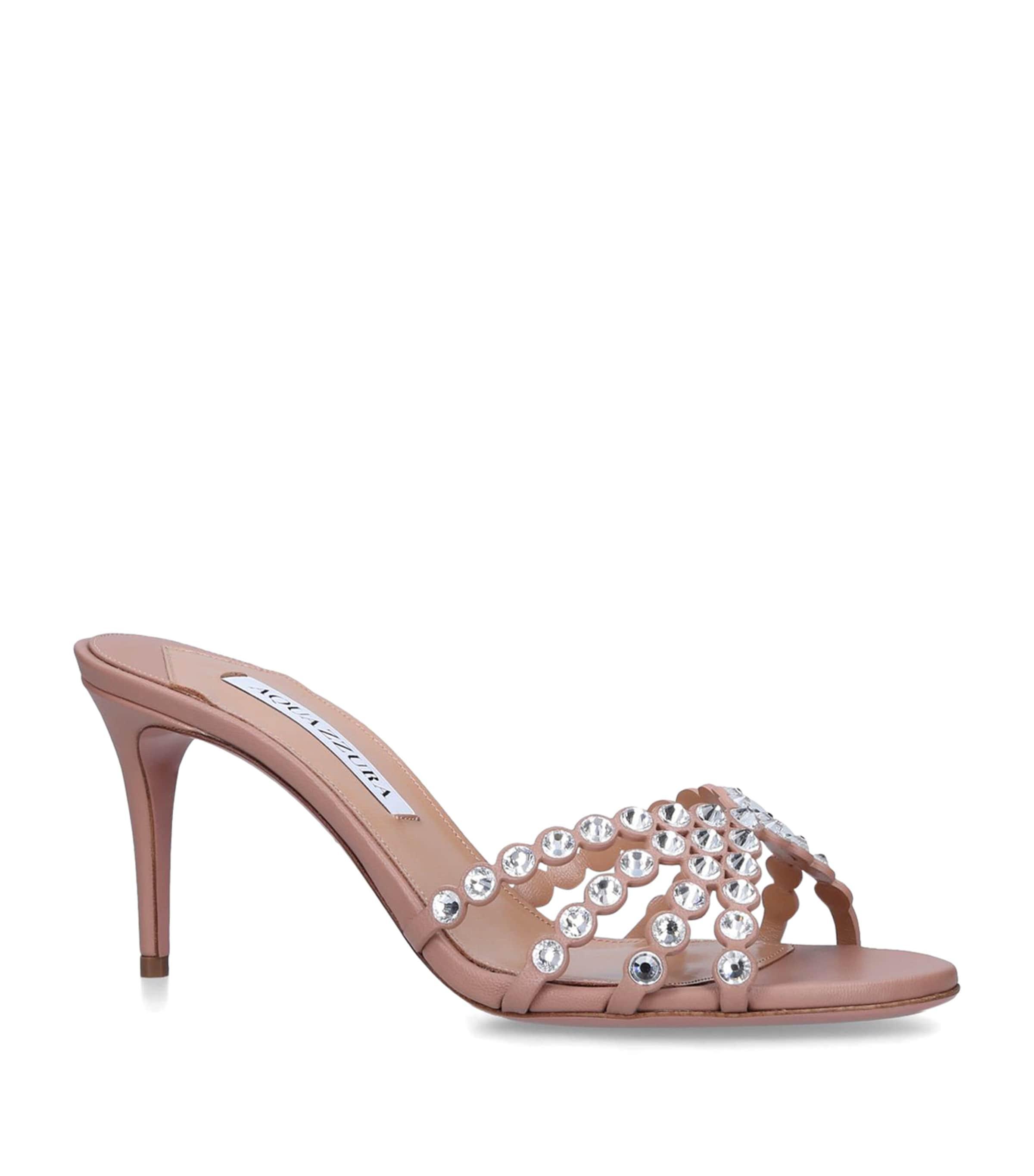 Aquazzura Embellished Tequila Mules 75 by AQUAZZURA