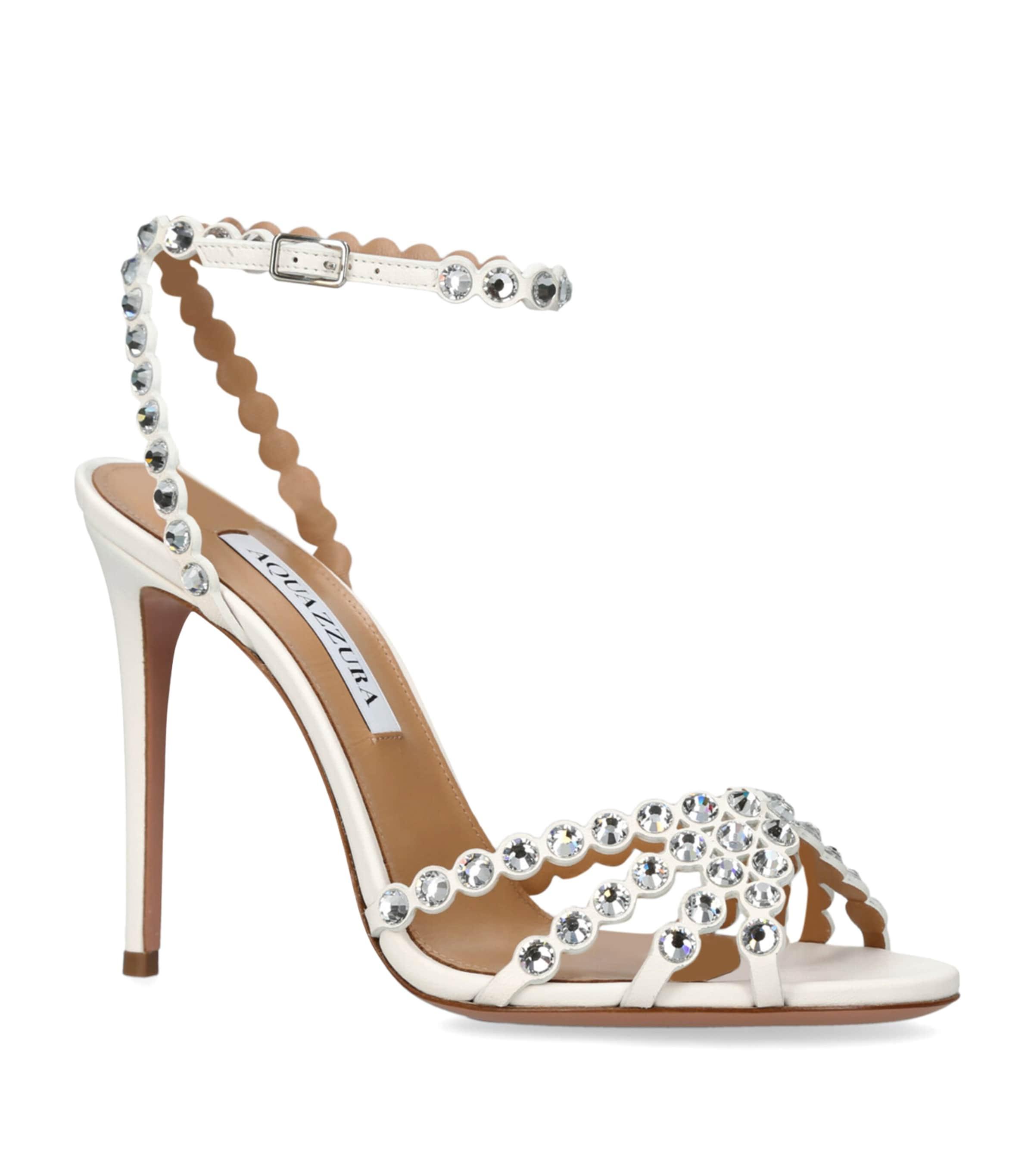 Aquazzura Leather Tequila Sandals 105 by AQUAZZURA