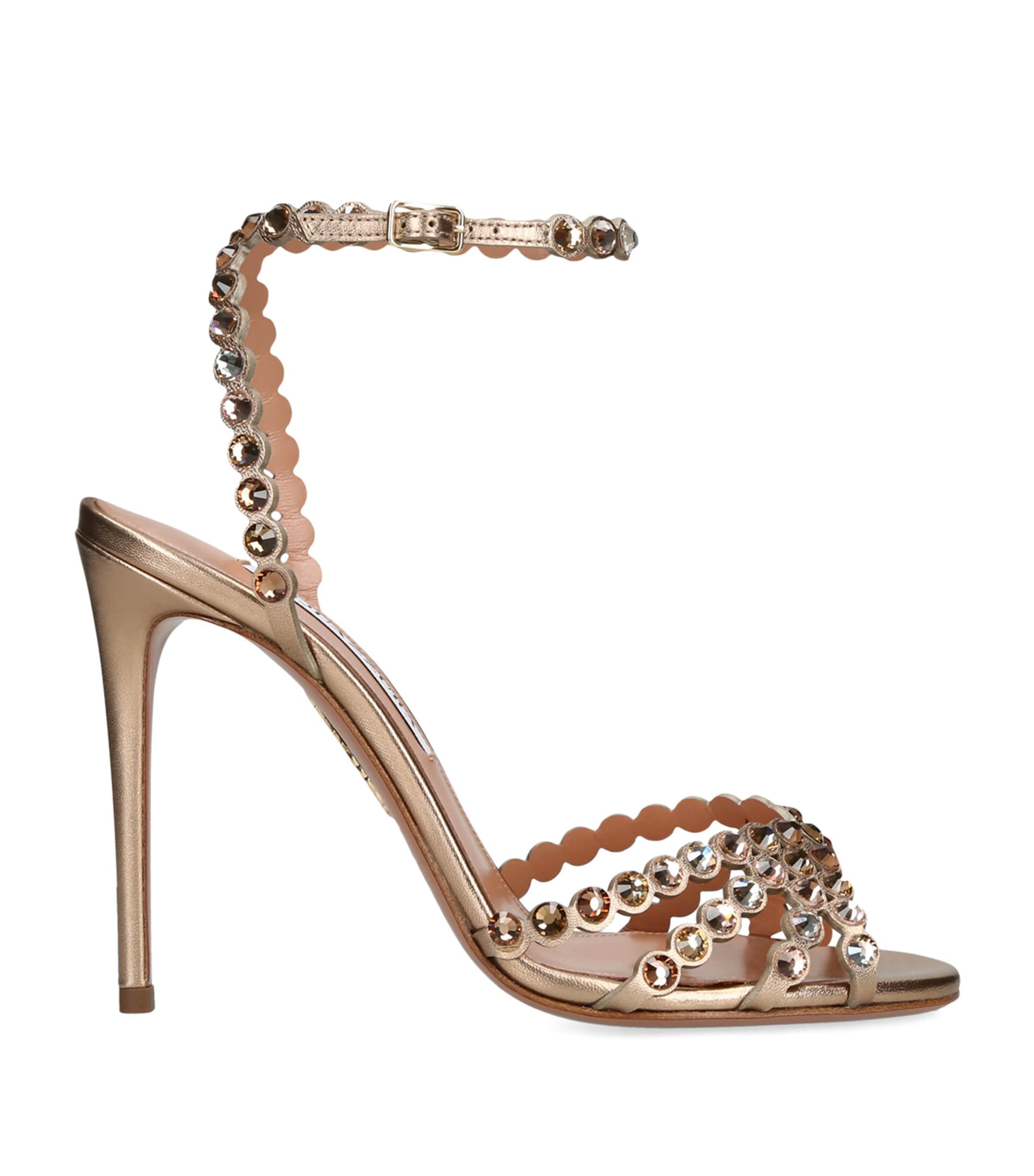 Aquazzura Leather Tequila Sandals 105 by AQUAZZURA