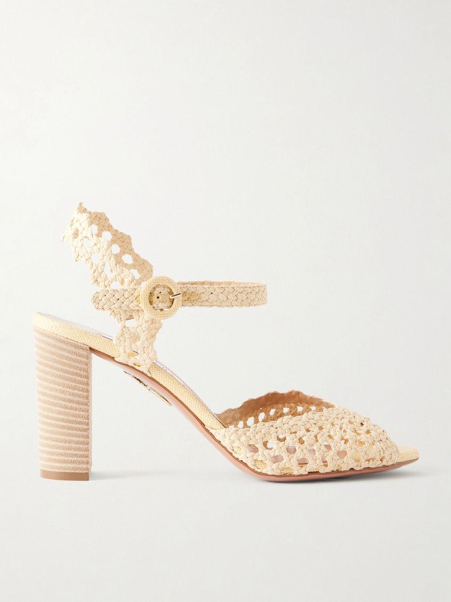 Bossa Nova 85 raffia sandals by AQUAZZURA