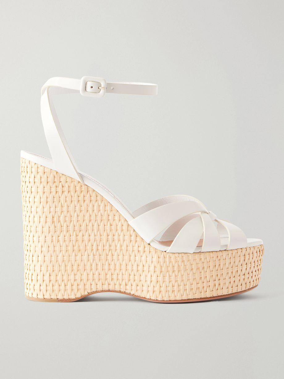 Copacabana 130 leather wedges by AQUAZZURA