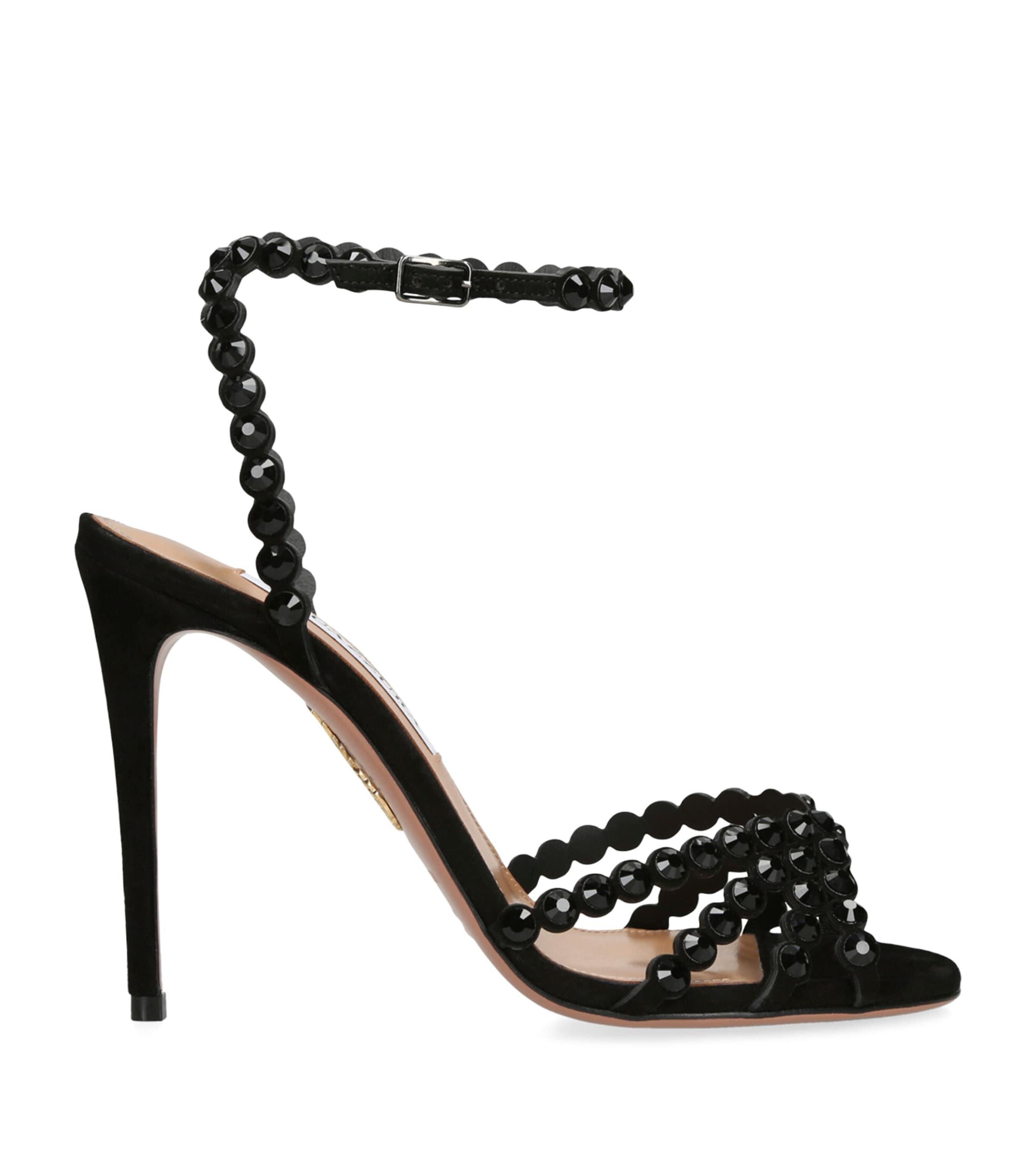 Embellished Tequila Heeled Sandals 105 by AQUAZZURA