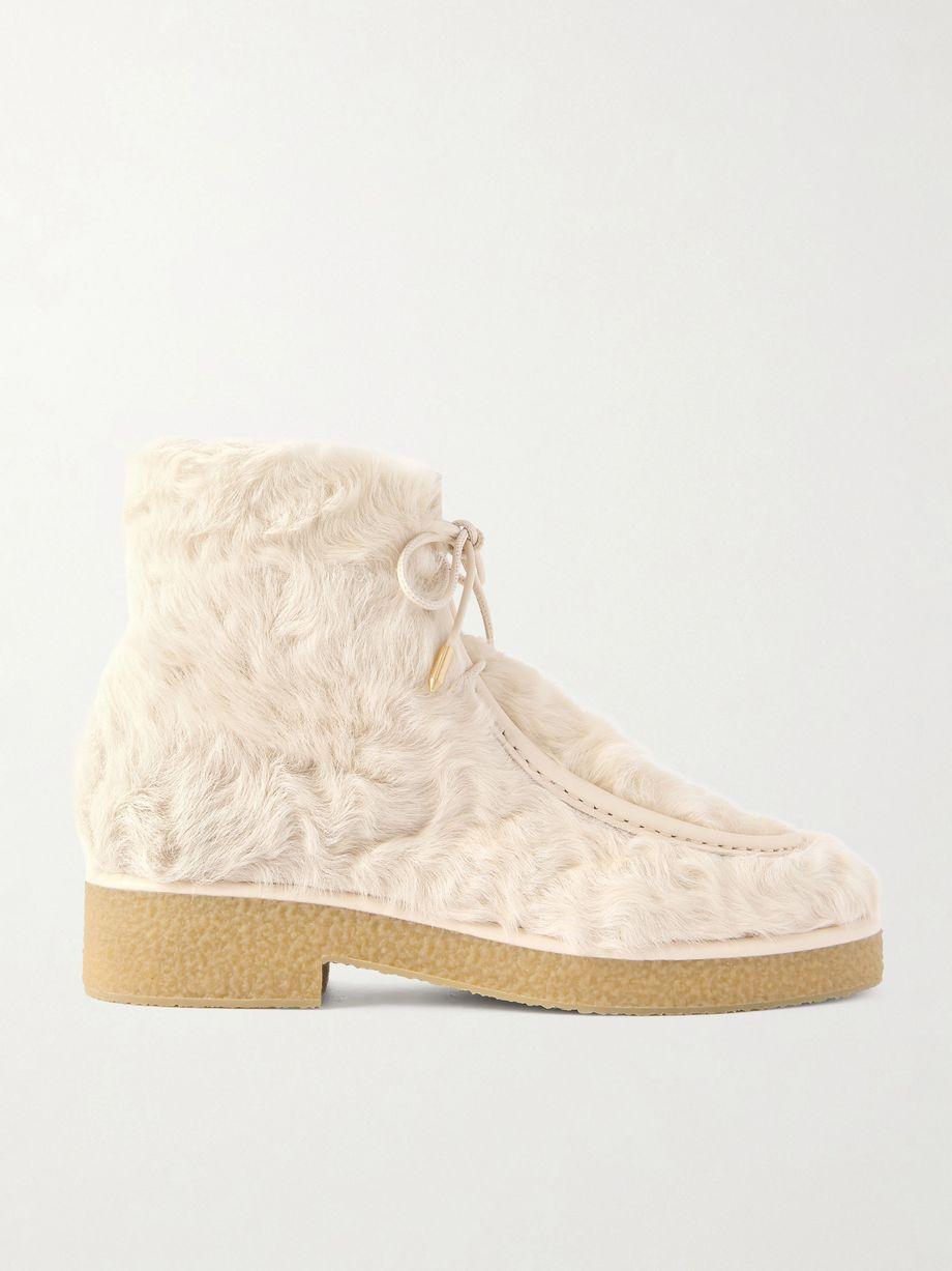 Frosty shearling boots by AQUAZZURA