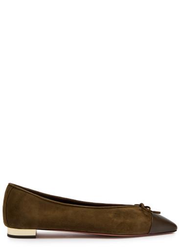 Gioia suede ballet flats by AQUAZZURA