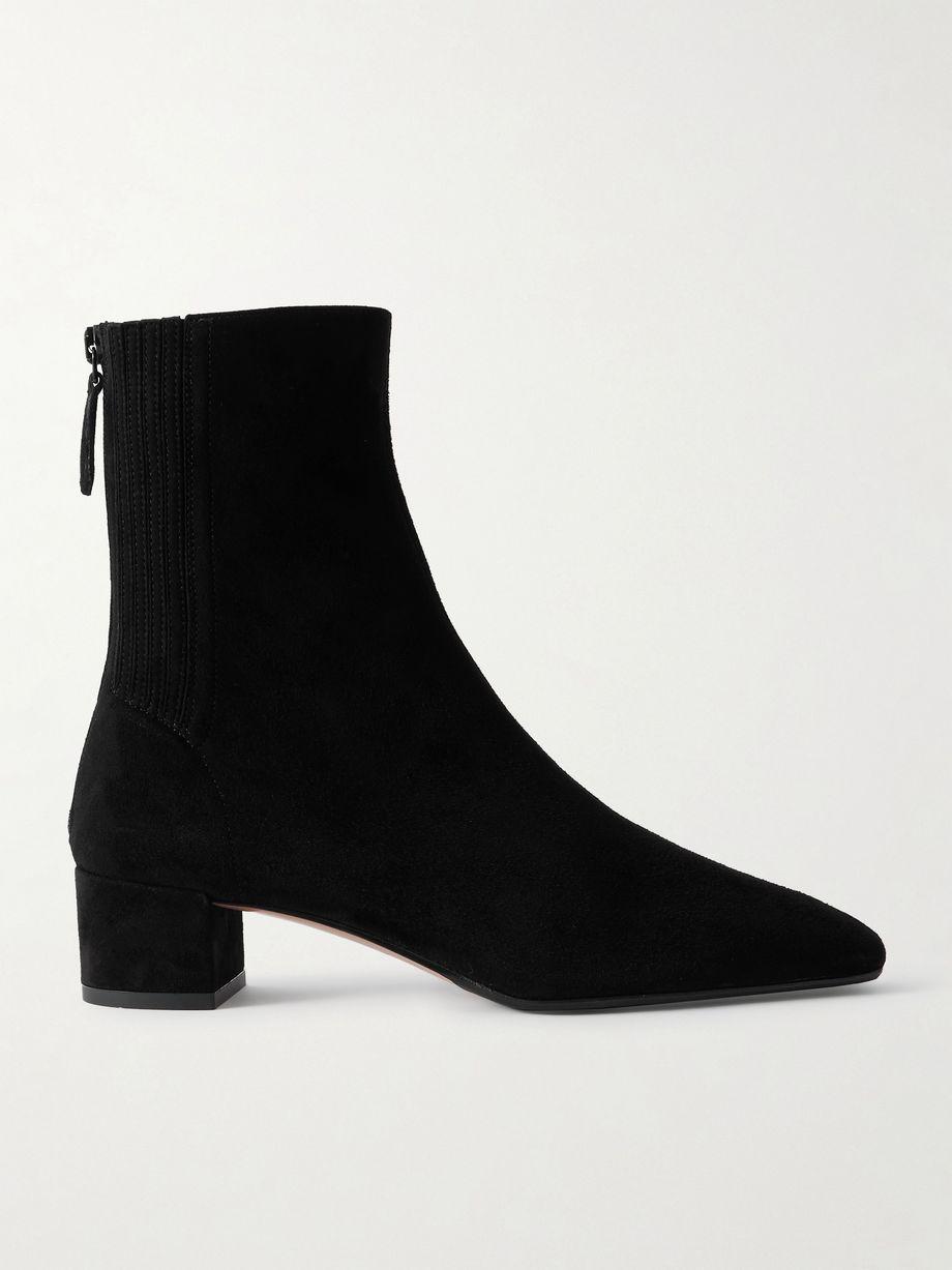 Saint Honoré 35 suede ankle boots by AQUAZZURA