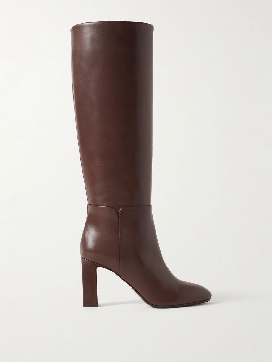 Sellier 85 leather knee boots by AQUAZZURA