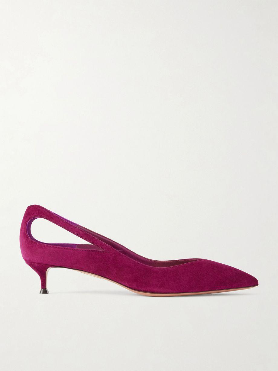 Sheeva 30 cut-out suede pumps by AQUAZZURA