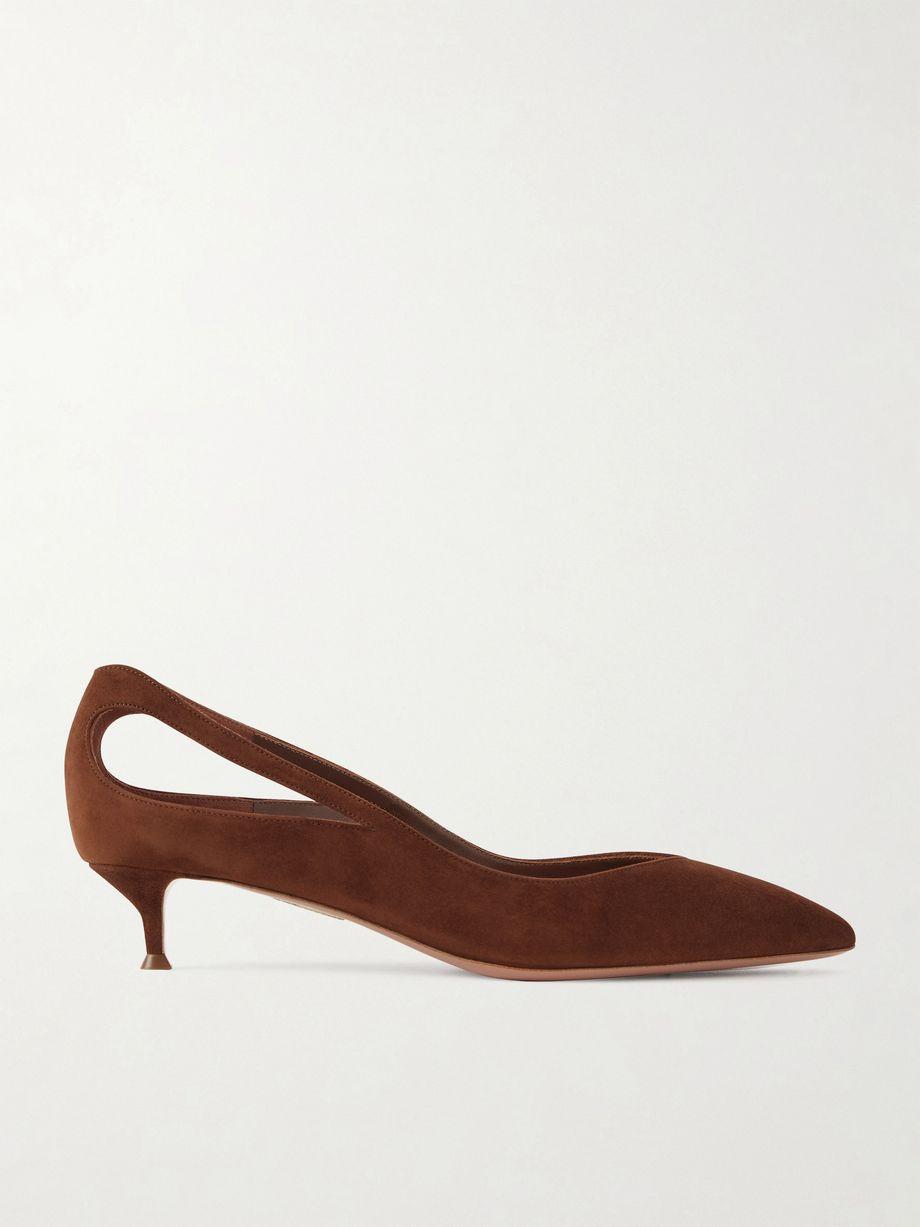 Sheeva 30 cut-out suede pumps by AQUAZZURA