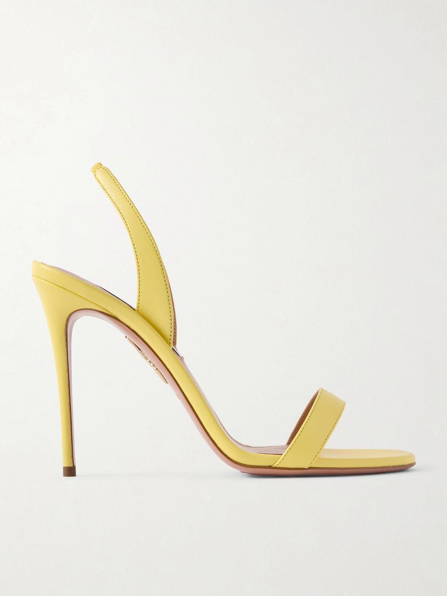 So Nude 105 leather slingback sandals by AQUAZZURA