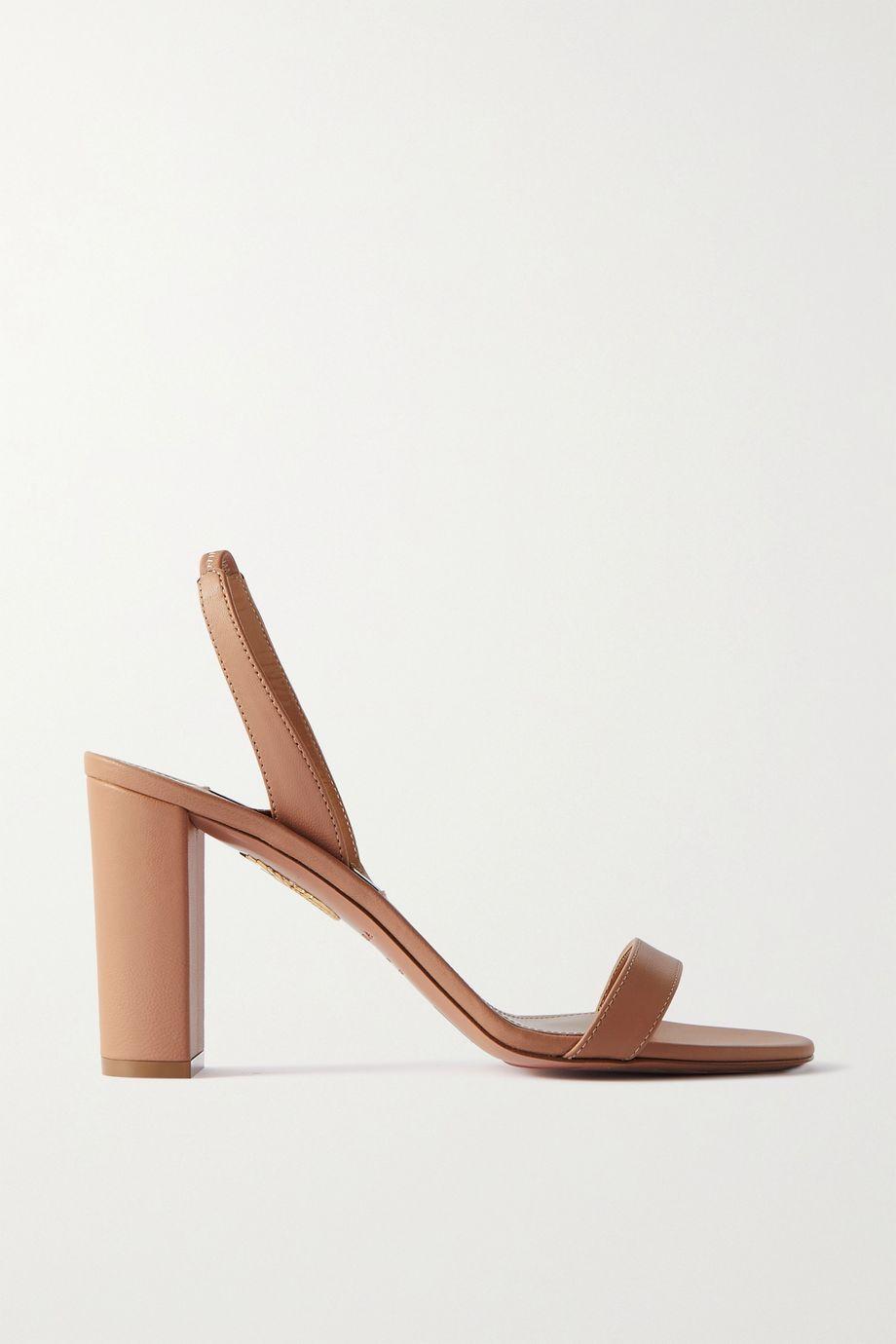So Nude 85 leather slingback sandals by AQUAZZURA