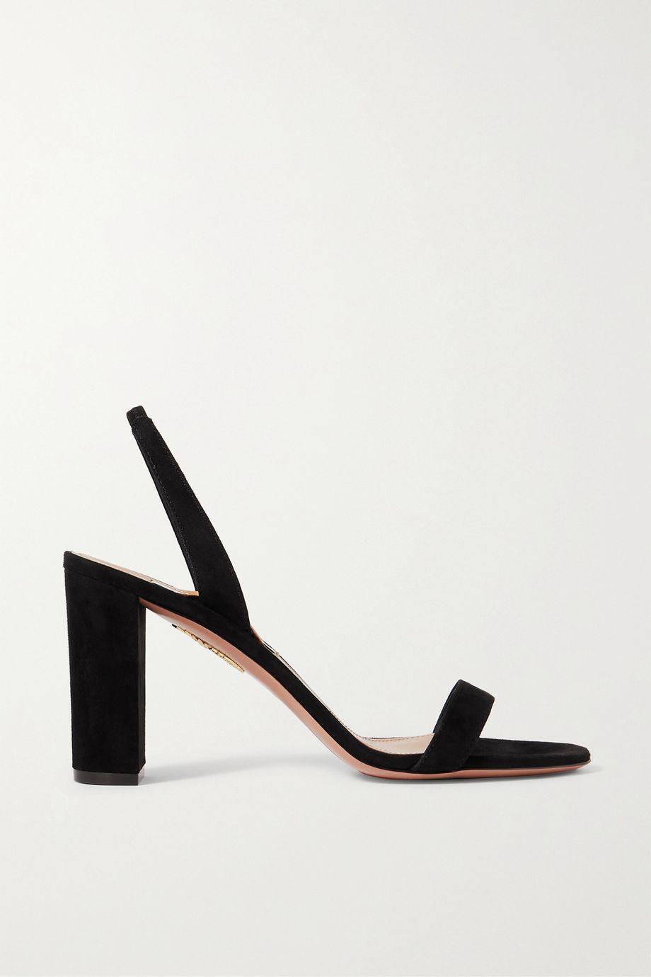 So Nude 85 suede slingback sandals by AQUAZZURA