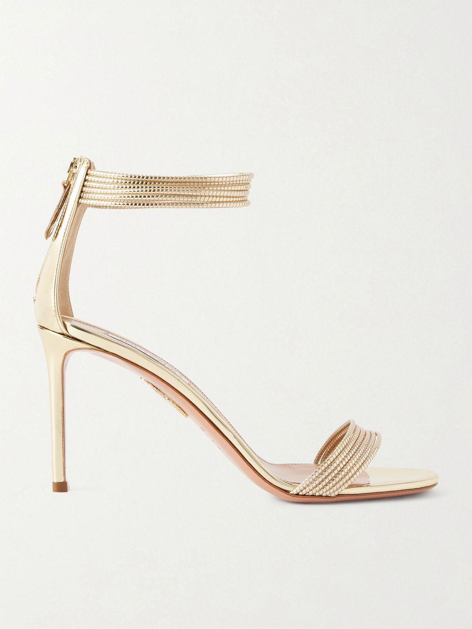Sway 85 metallic sandals by AQUAZZURA