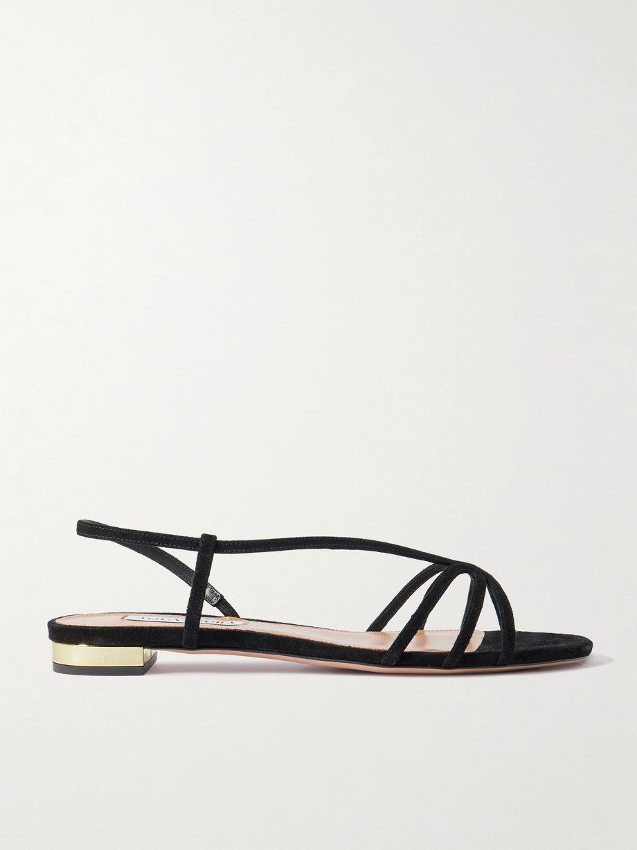 Talk To Me suede slingback sandals by AQUAZZURA