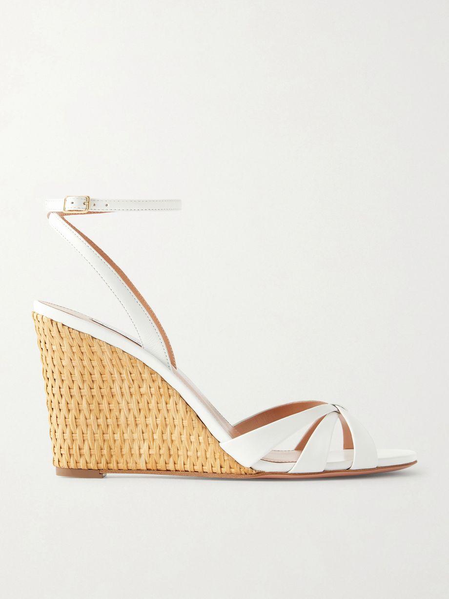 Tati 85 leather wedge sandals by AQUAZZURA