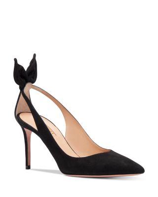 Women's Bow Tie 85 Pumps by AQUAZZURA