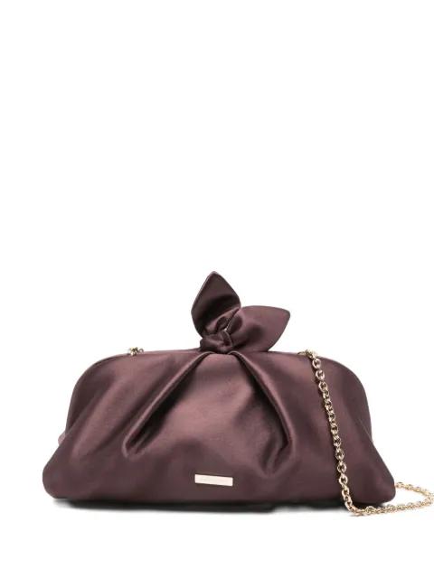 bow chain clutch bag by AQUAZZURA