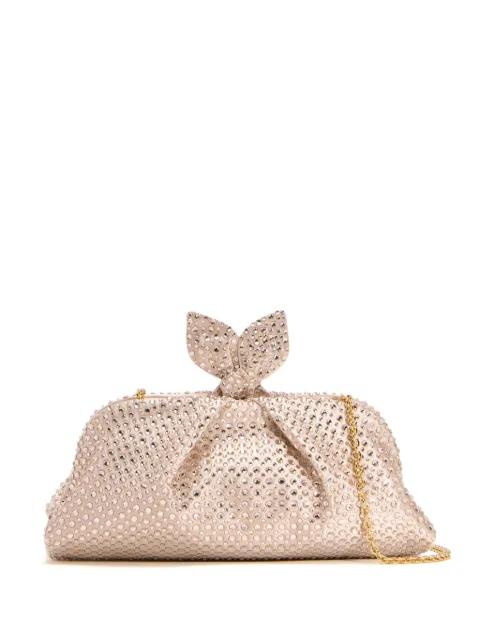 crystal-embellished clutch bag by AQUAZZURA