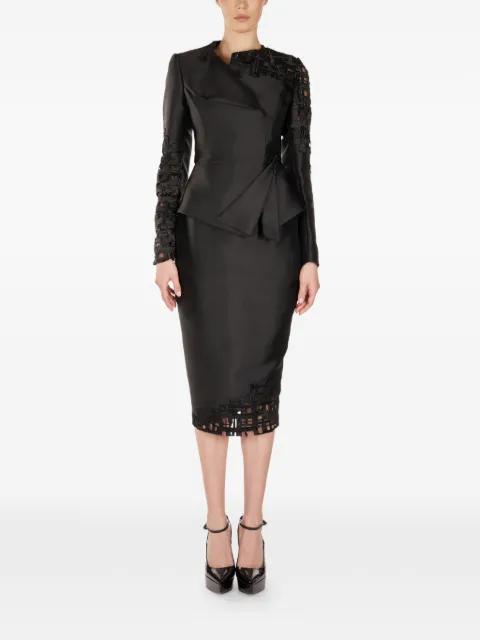 cut-out panelled suit by ARAFTU