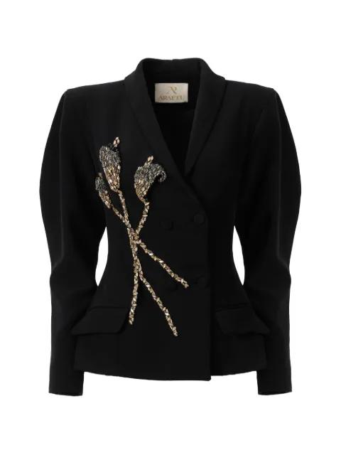 embellished double-breasted blazer by ARAFTU