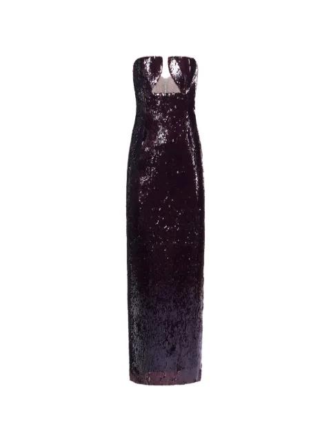 sequin-embellished cut-out dress by ARAFTU