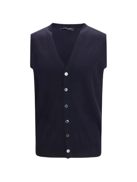 V-neck sleeveless cardigan by ARAGONA
