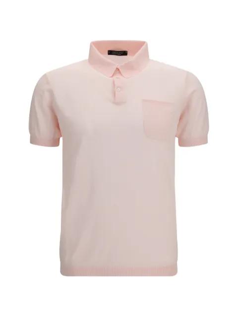 chest-pocket short-sleeve polo shirt by ARAGONA
