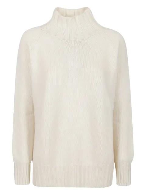 funnel-neck cashmere sweater by ARAGONA