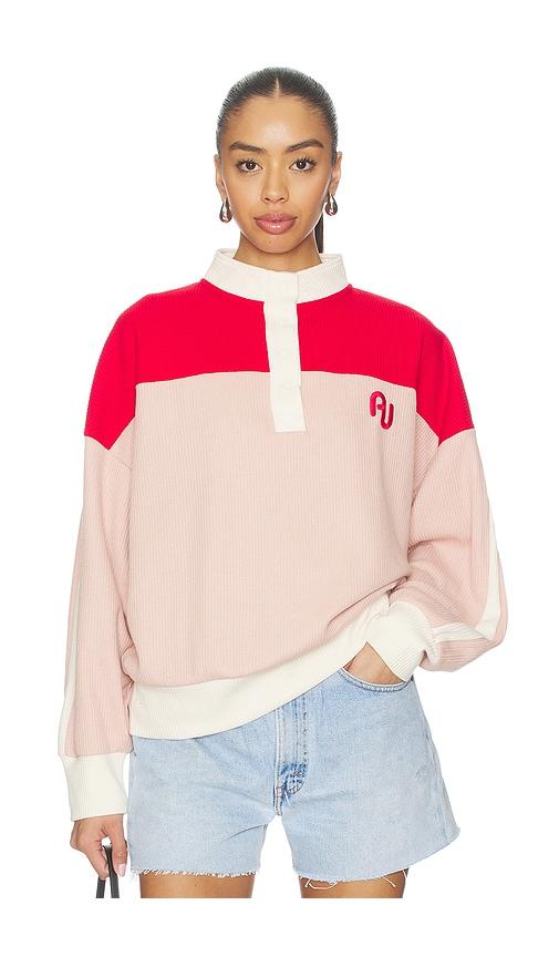 Araminta James Aj Vintage Knit Sweatshirt in Pink,Red by ARAMINTA JAMES