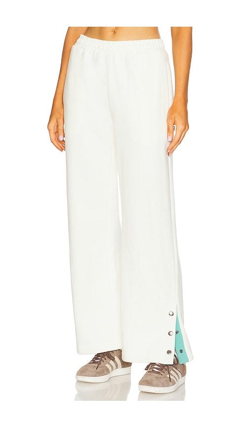 Araminta James Snap Hem Trackpant in Cream by ARAMINTA JAMES