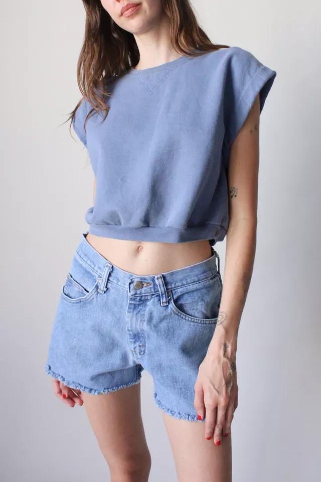 Vintage Reworked Cropped Muscle Sweatshirt by ARC