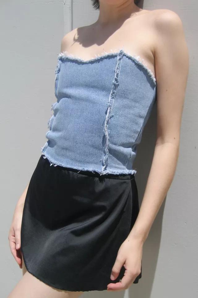Vintage Reworked Denim Bustier by ARC