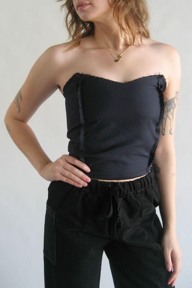 Vintage Reworked Pinstripe Bustier by ARC