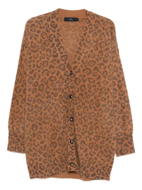 Mr Dubois leopard-print cardigan by ARCH4