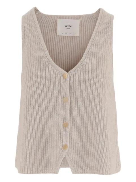 V-neck knitted cardigan by ARCH4