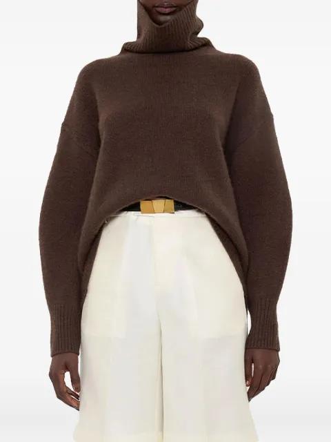 turtleneck balloon-sleeve sweater by ARCH4