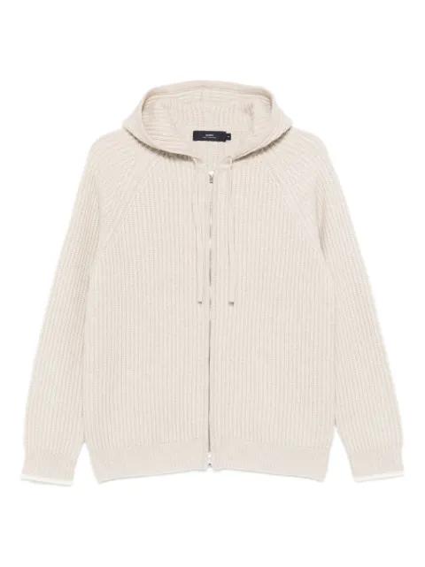 zip-up hoodied cardigan by ARCH4