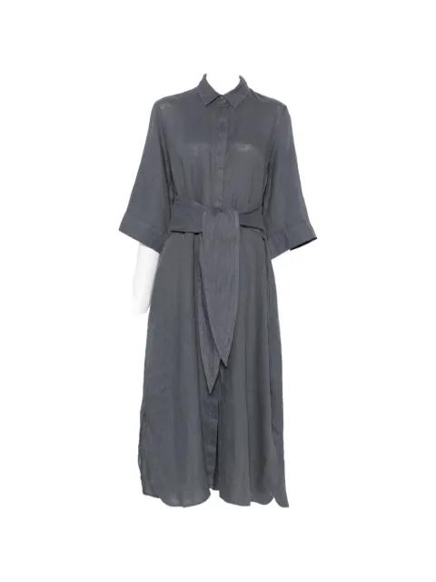 belted button-up midi dress by ARCHIVIO 67