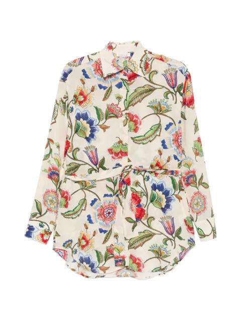 floral-print belted shirt by ARCHIVIO 67