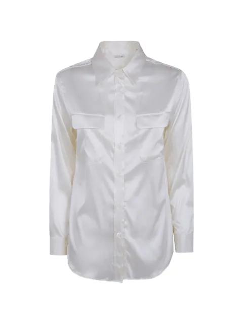 silk flap-pocket shirt by ARCHIVIO 67