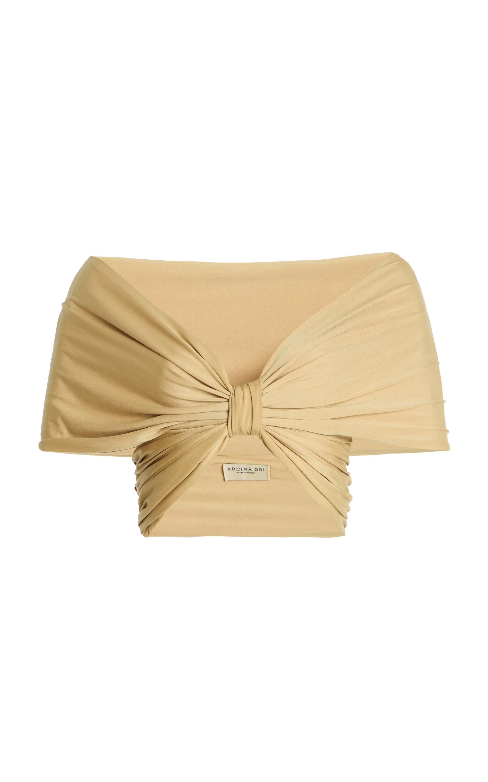 Arcina Ori Alessia Cropped Off-The-Shoulder Jersey Top - Moda Operandi by ARCINA ORI