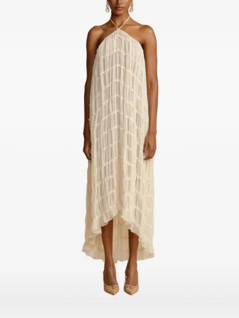 Juliette ruched halterneck top by ARCINA ORI
