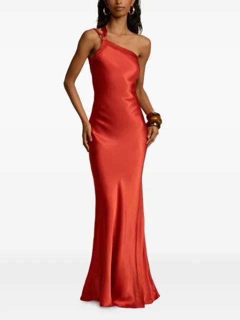 Monique asymmetric tie gown dress by ARCINA ORI