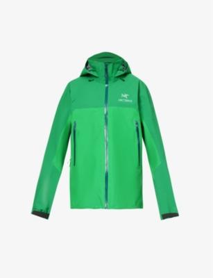 Beta brand-embroidered regular-fit shell hoodied jacket by ARC'TERYX