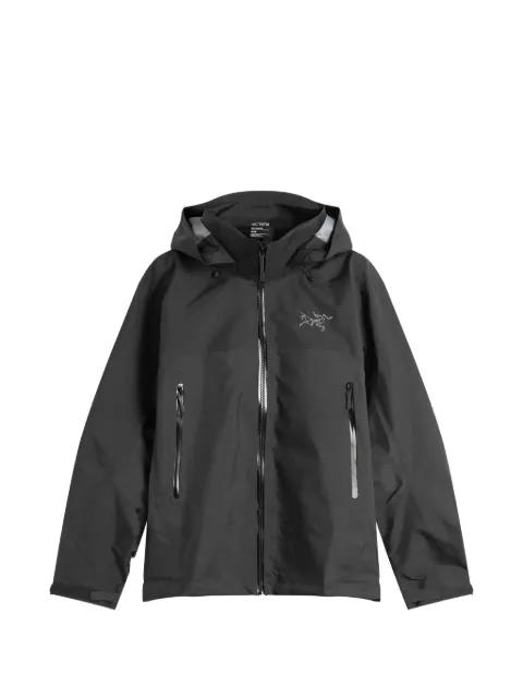 hoodied logo-print jacket by ARC'TERYX